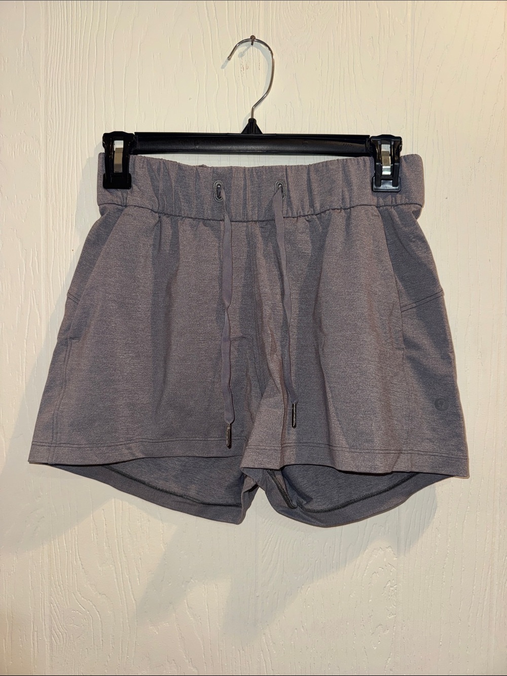 lululemon athletica Heathered Gray Drawstring Athletic Shorts